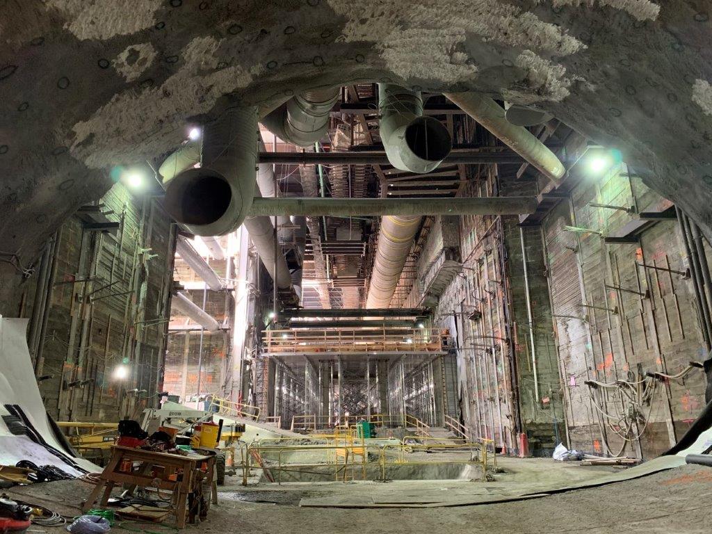 2nd-Broadway station construction