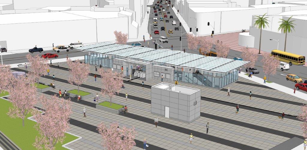 Little Tokyo Art Disctrict Station rendering