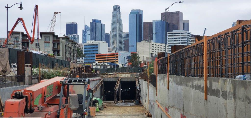 1st Street portal construction