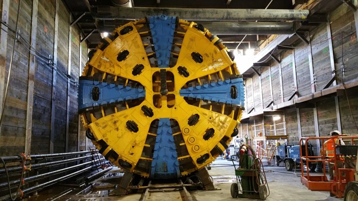 TBM Angeli in lauch shaft